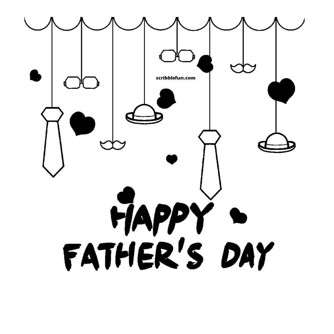 Happy Fathers Day 2021 coloring pages