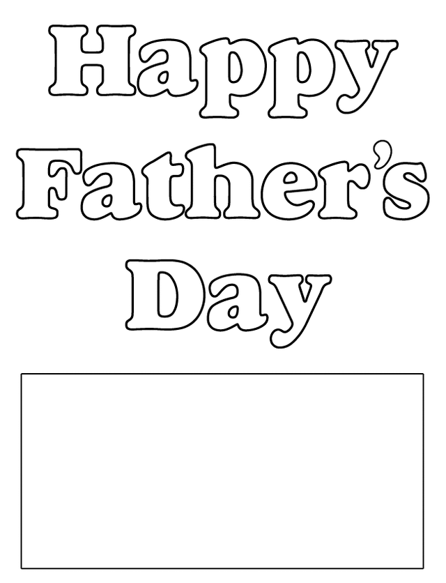 Happy Fathers Day Card Template