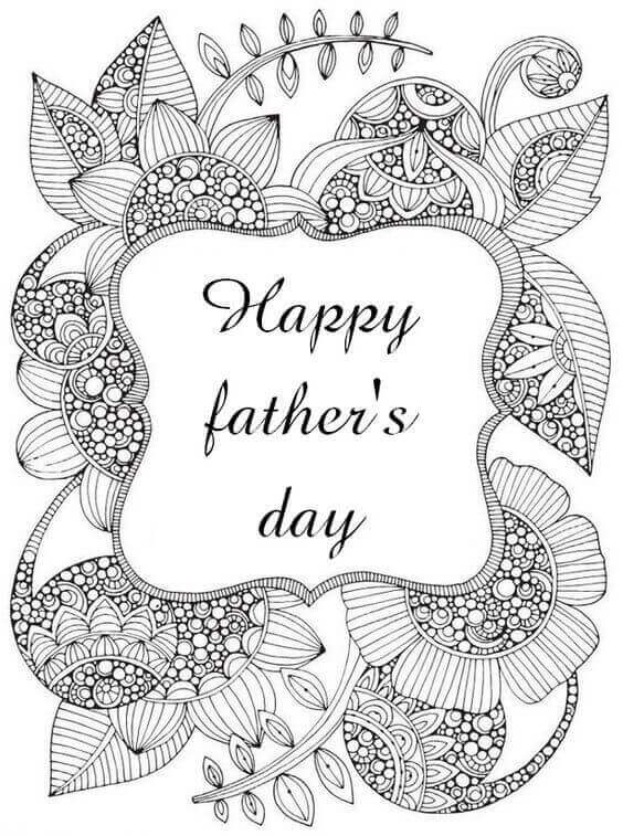 Happy Fathers Day Coloring Pages For Adults