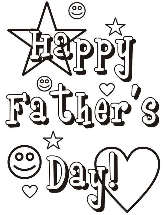 Happy Fathers Day Coloring Sheets To Print