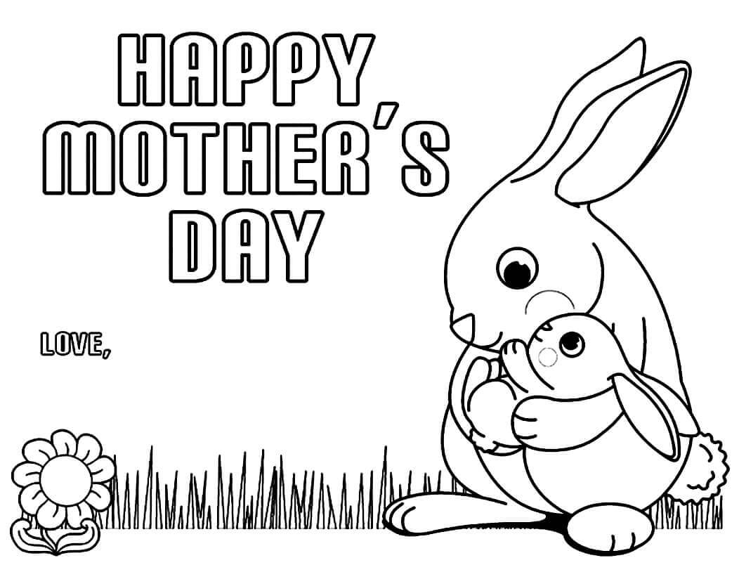 Happy Mothers Day Coloring Sheets For Kids