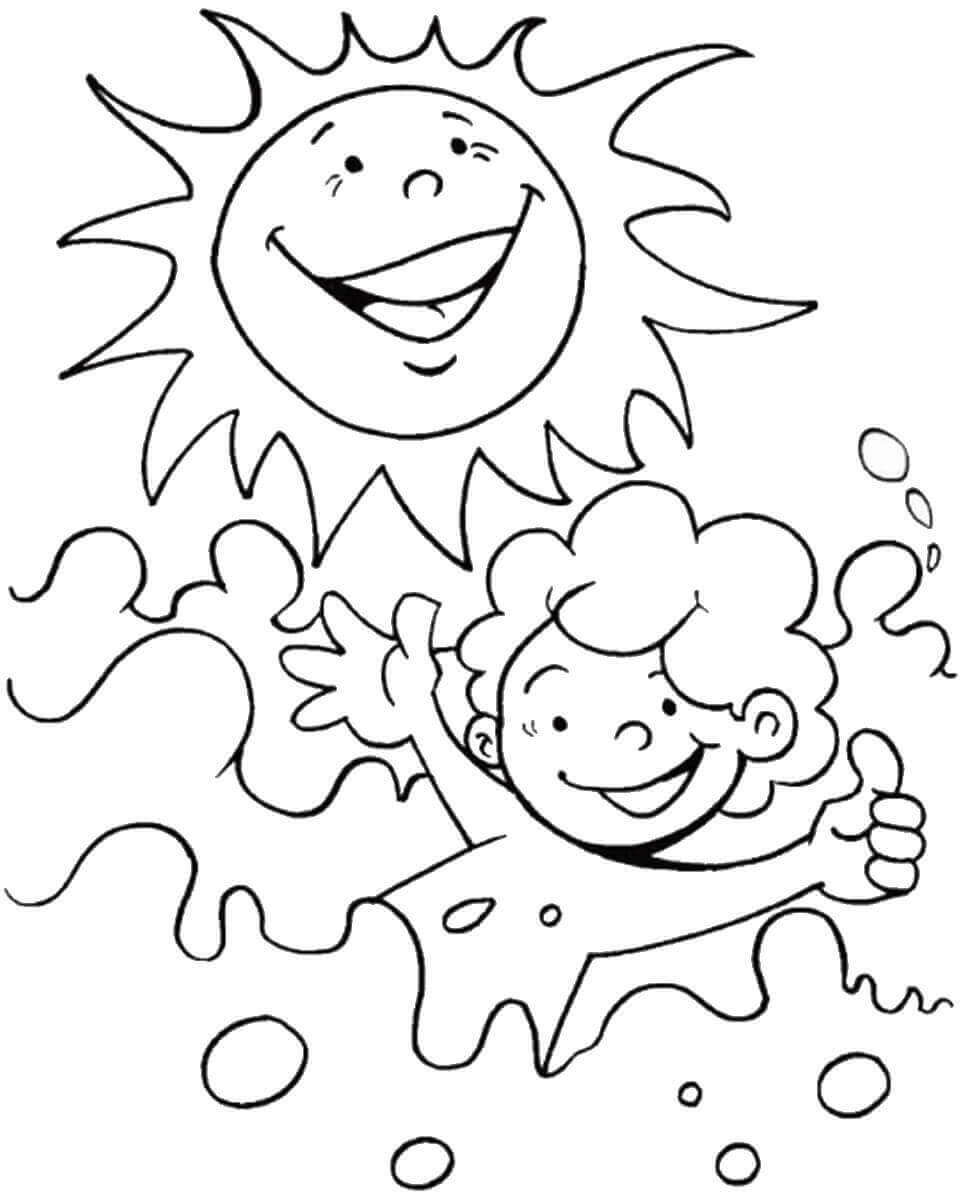 Happy Summer Coloring Pages