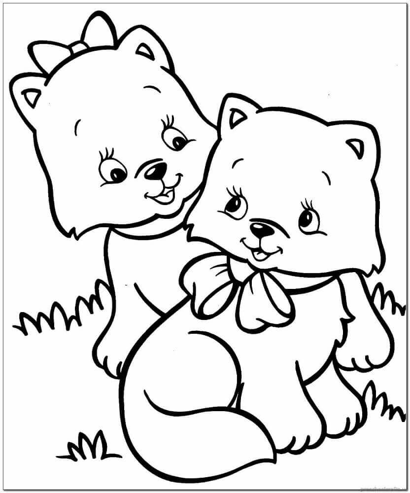 Kittens Coloring Pages