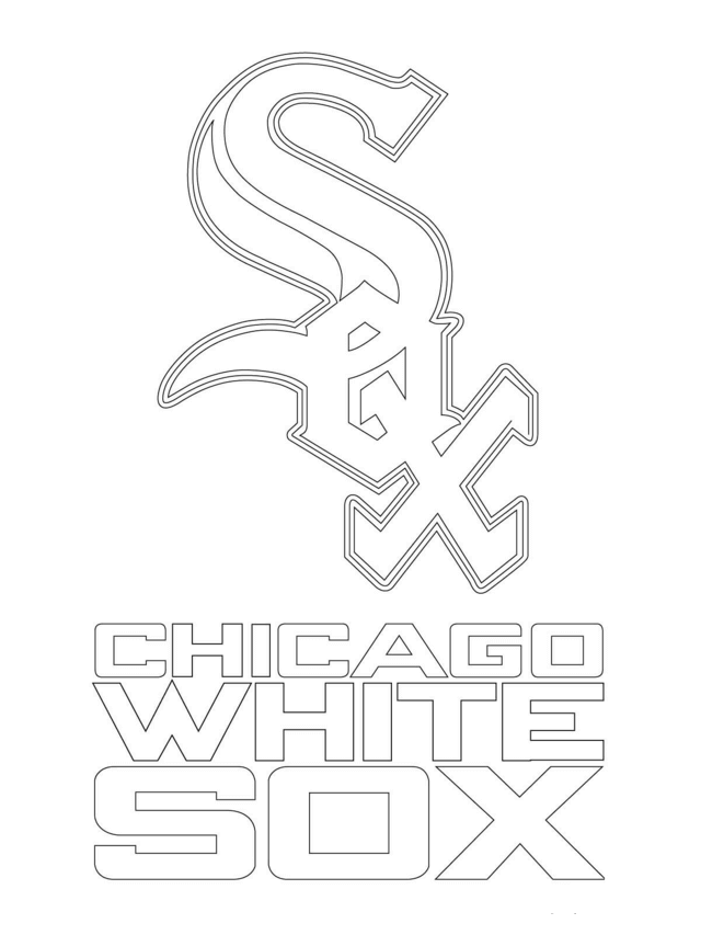 MLB Coloring Pages Chicago White Sox