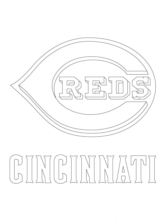MLB Coloring Pages Cincinnati Reds