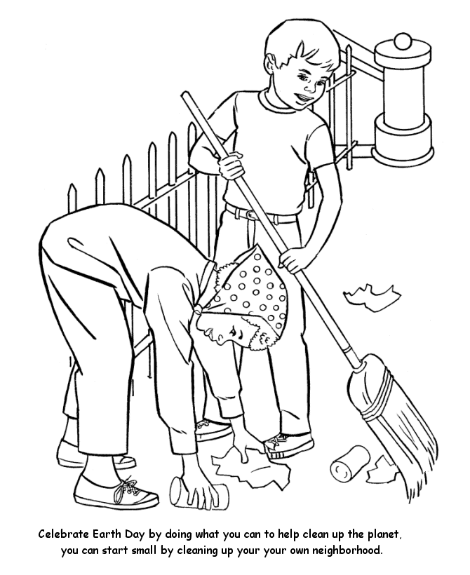 Make The Earth A Better Place Coloring Sheet