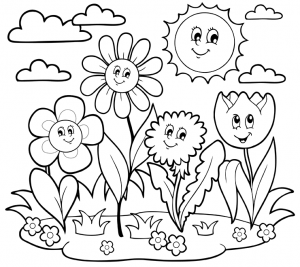 Free Printable May Coloring Pages (May Day Coloring Pages Included)
