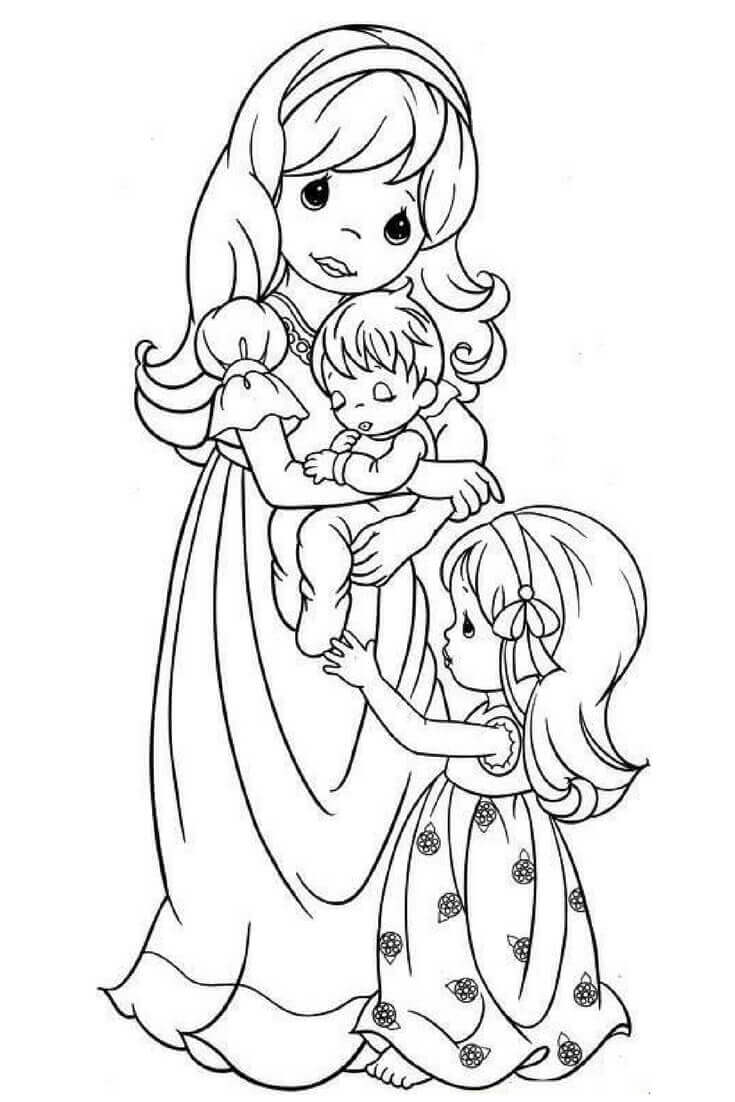 Mom Coloring Pages