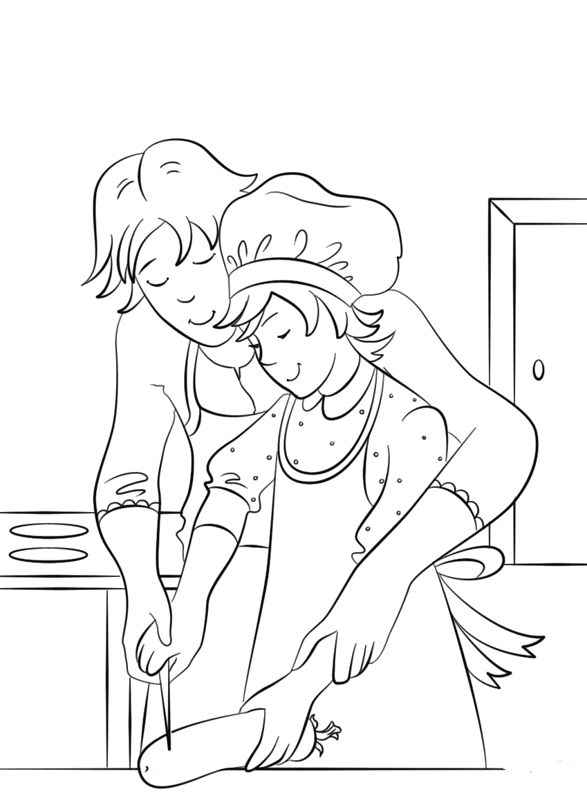 Mothers Day Coloring Page