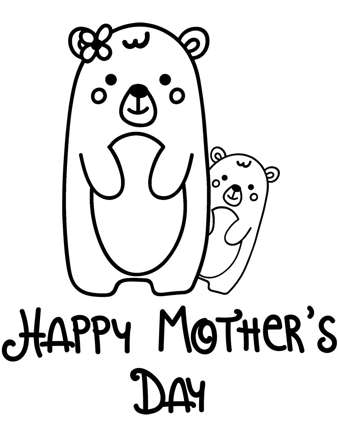 Mothers Day Coloring Pages For Kids