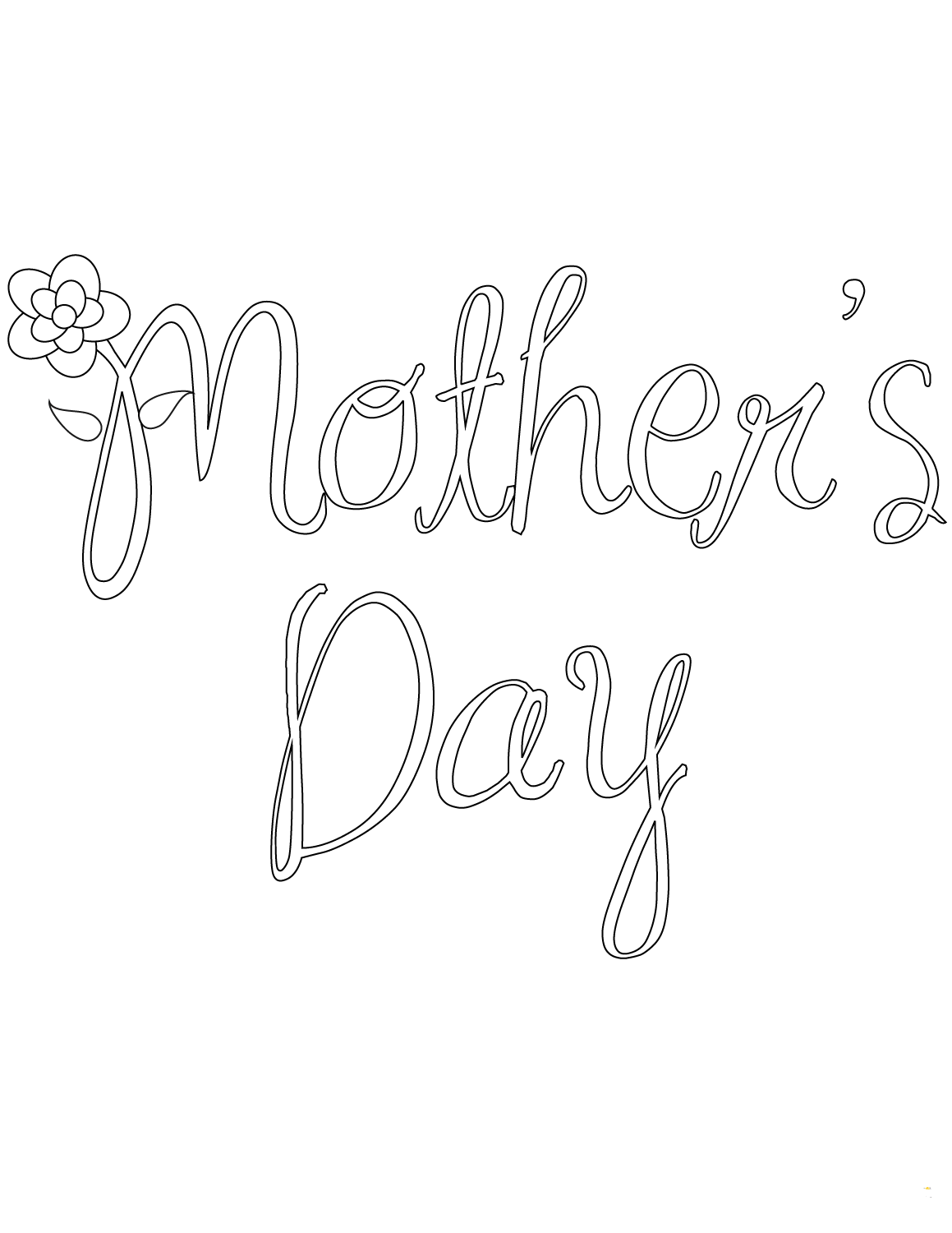 Mothers Day Coloring Pages For Preschoolers