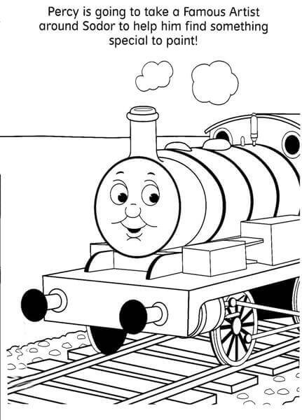 Percy From Thomas The Train Coloring Pages