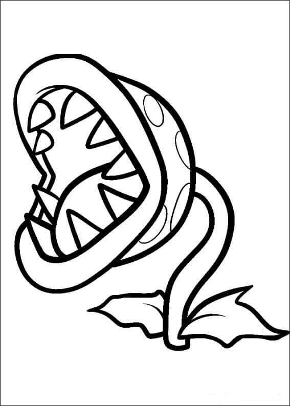 Plant Vs Zombies Chomper Coloring Page