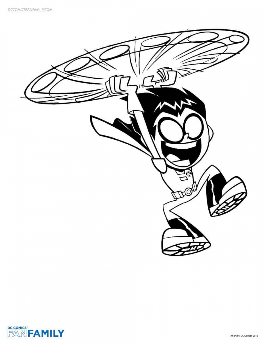 10 Free Printable Teen Titans Go Coloring Pages
