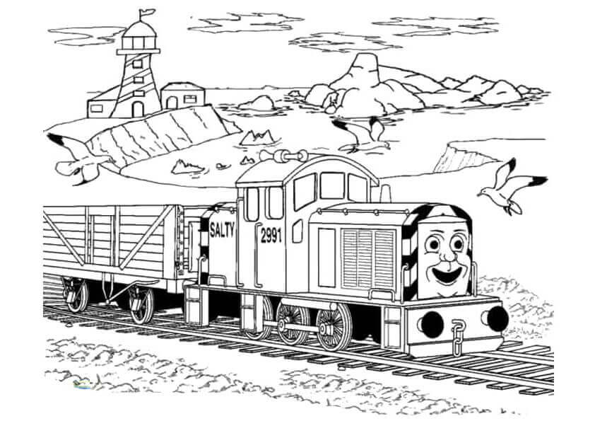 thomas the tank engine and coloring pages