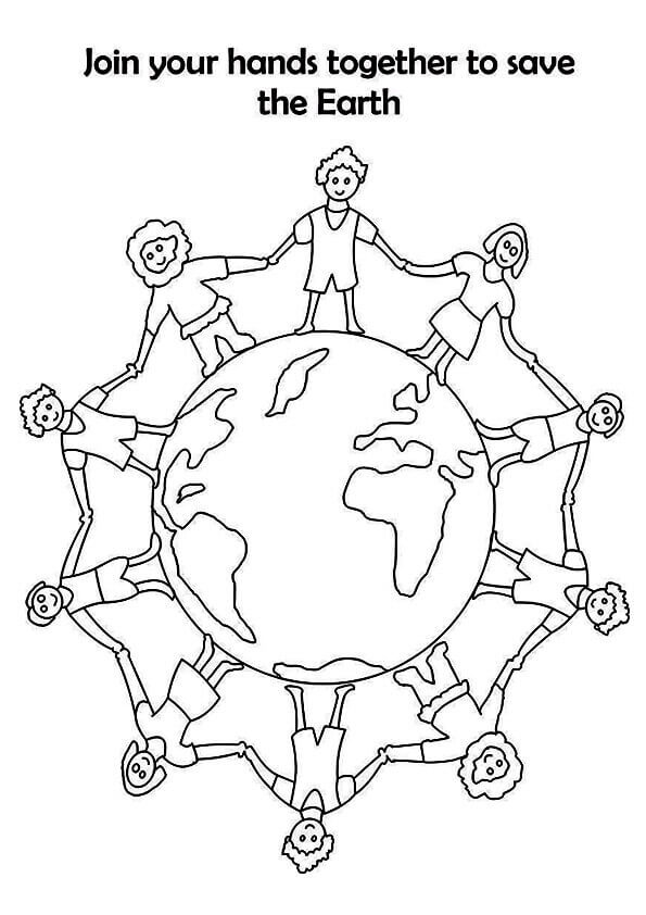Earth coloring sheets to print