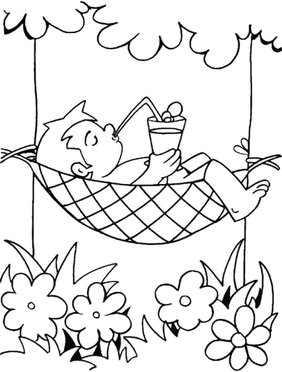 Summer coloring page 6