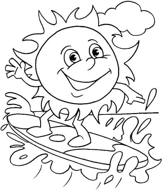 Summer Coloring Pages For Preschoolers