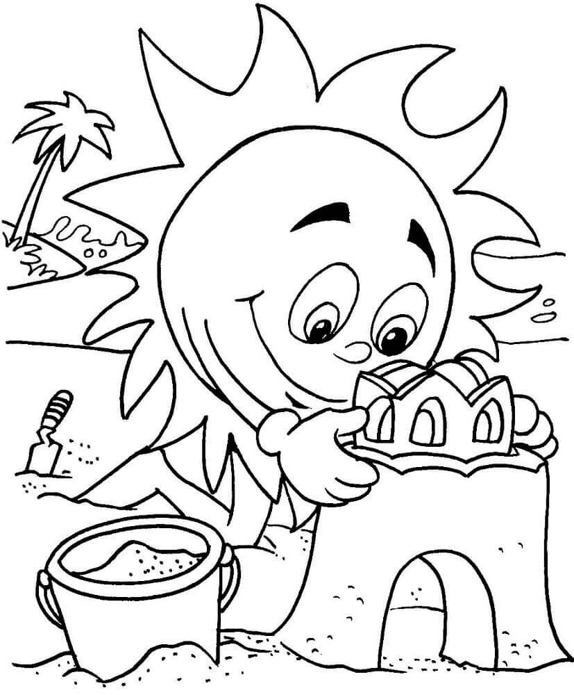 Summer Coloring Sheets