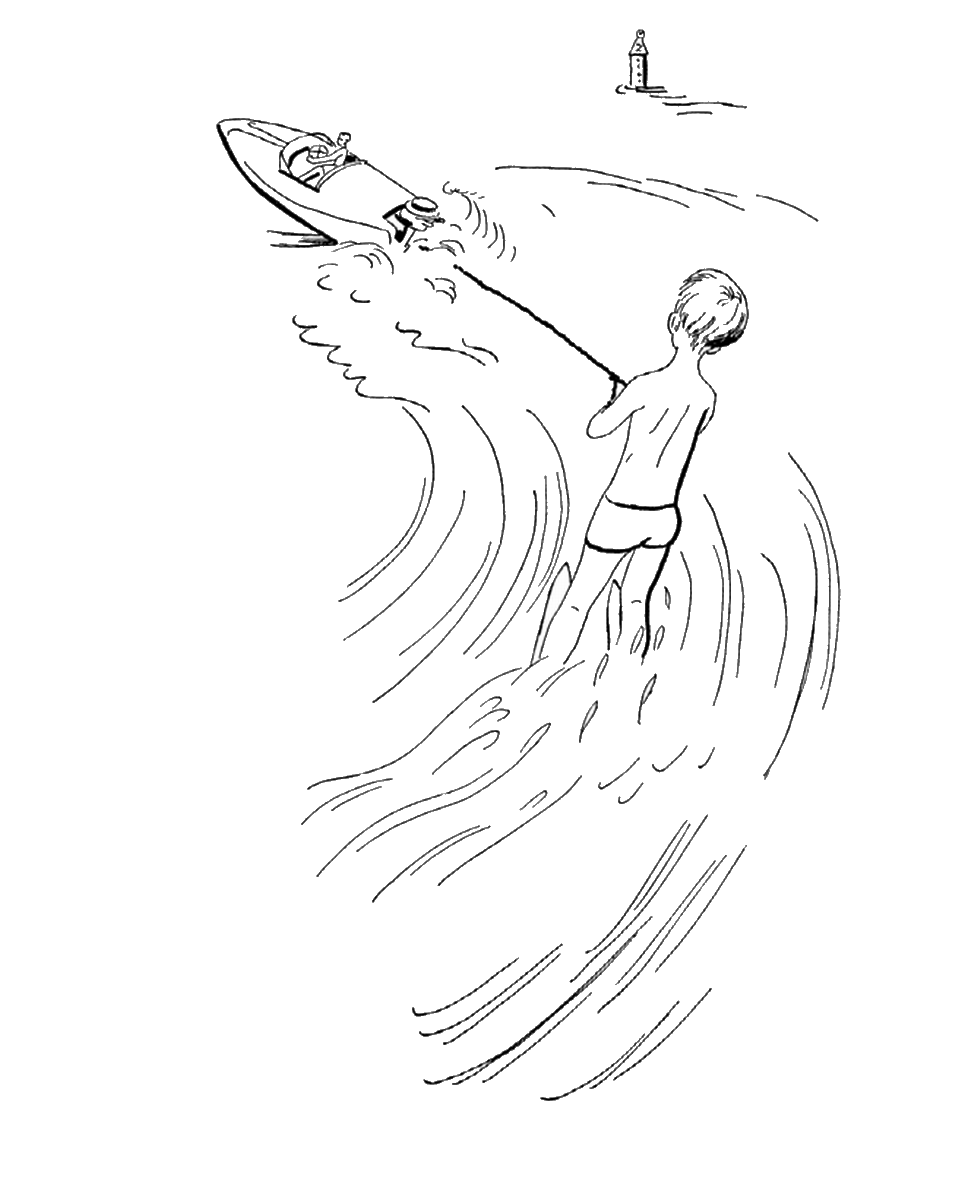 Summer Surfing Coloring Sheets