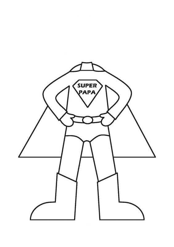 Super Dad Coloring Pages