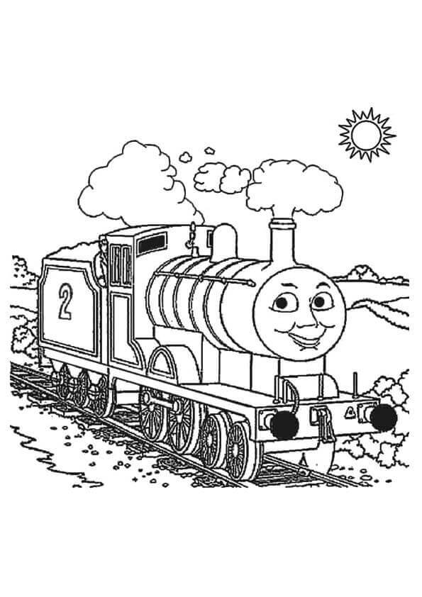 thomas the train coloring pages