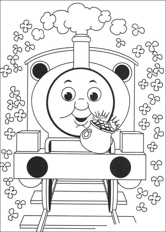 Thomas The Train Coloring Pages St Patricks Day