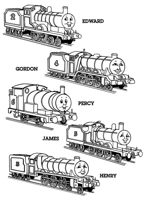 30 Free Printable Thomas The Train Coloring Pages