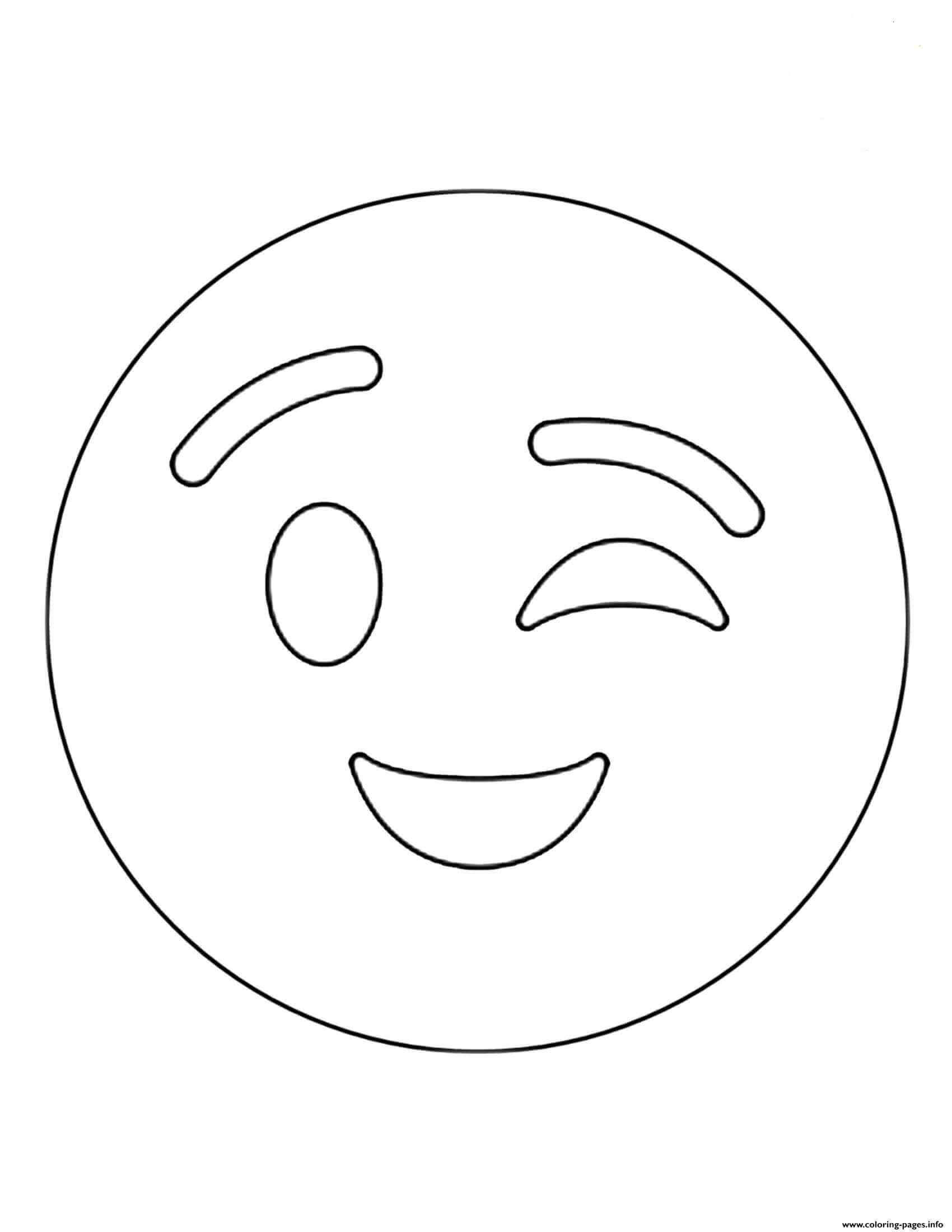 Free Printable Emoji Coloring Pages