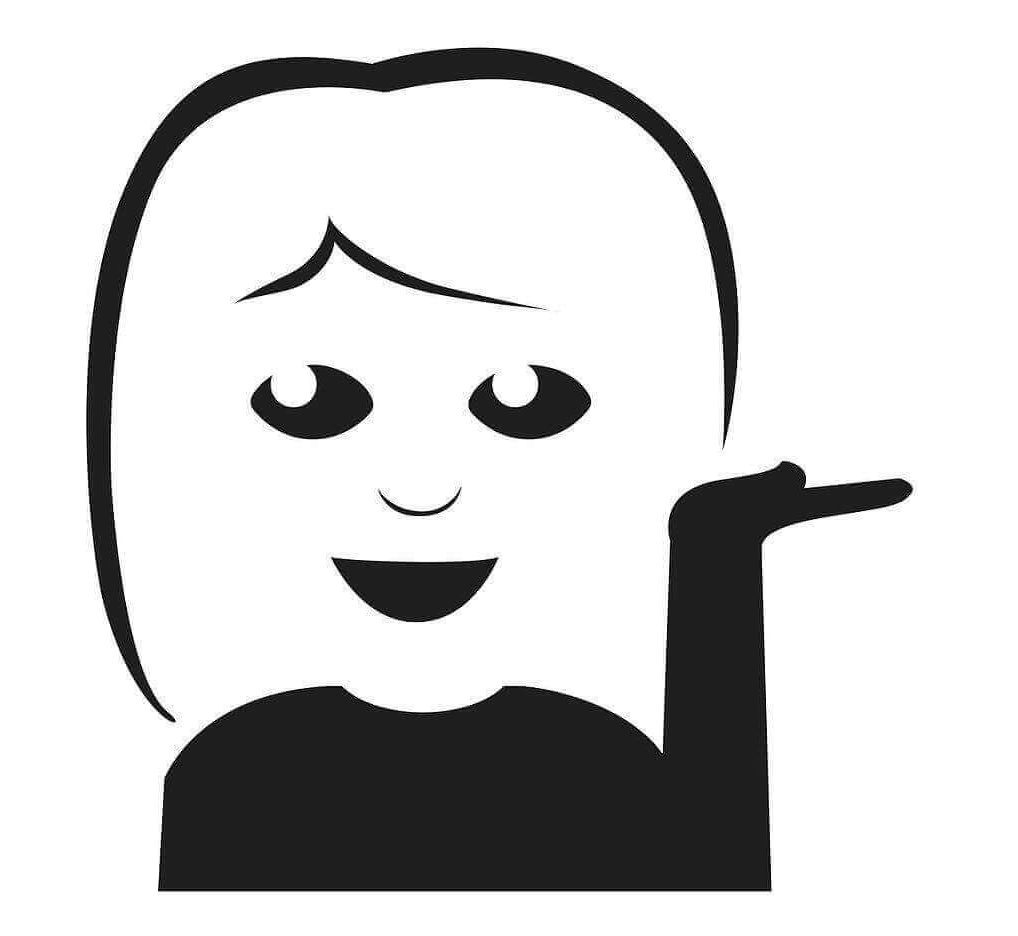 Woman Emoji Coloring Page