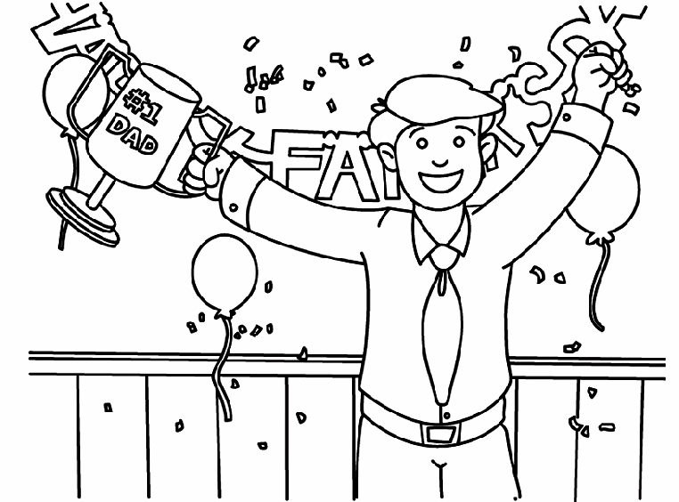 Worlds Best Dad Coloring Sheets To Print