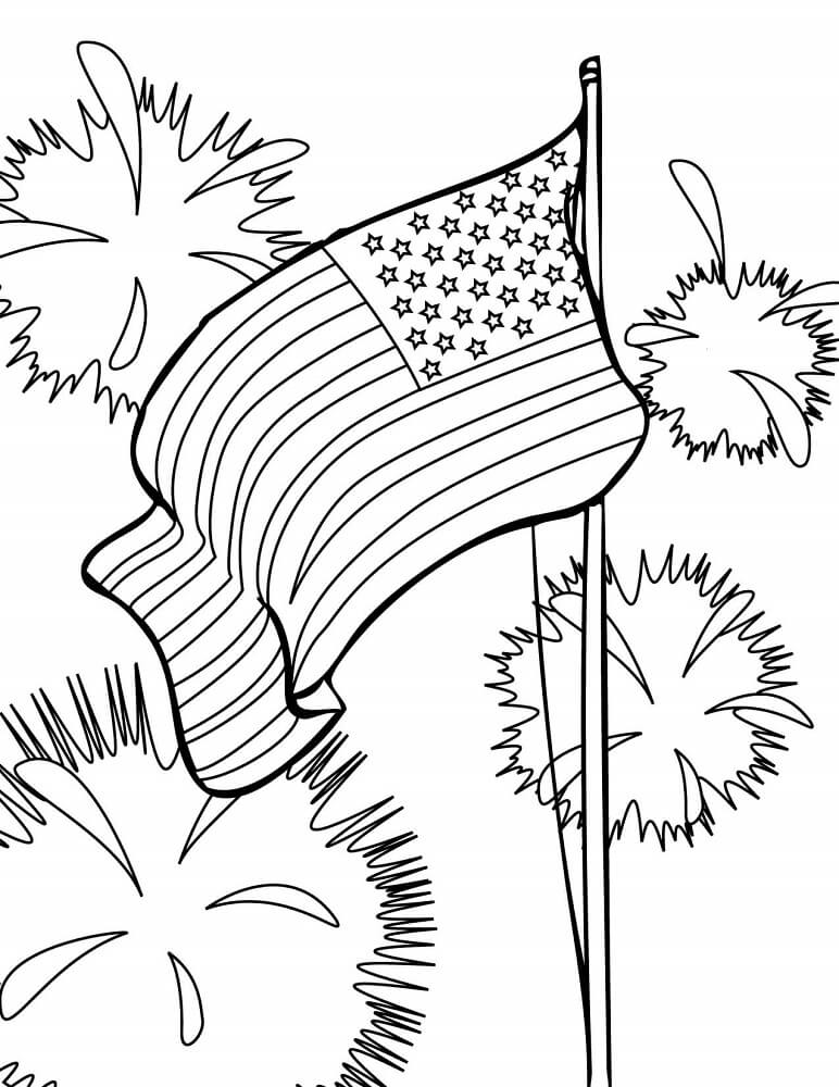 4th Of July Celebrations Coloring Pages