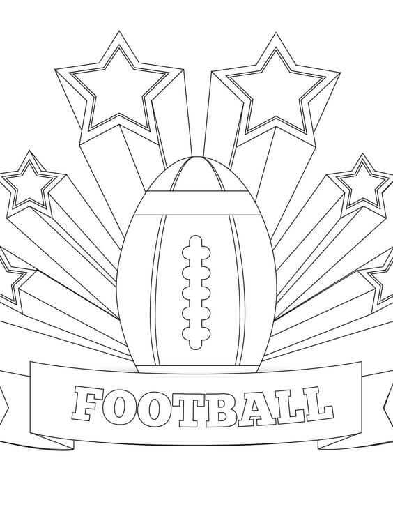 American Football Coloring Pages