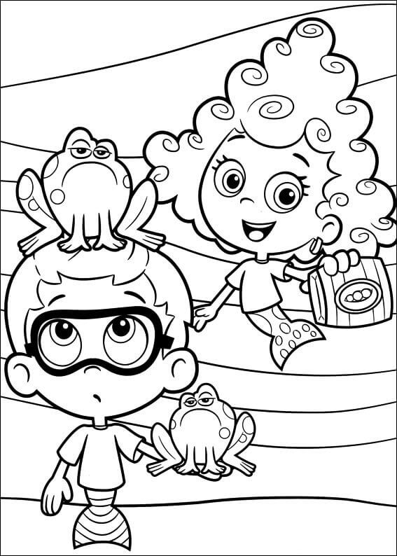 Bubble Guppies Coloring Images Nonny And Deepa