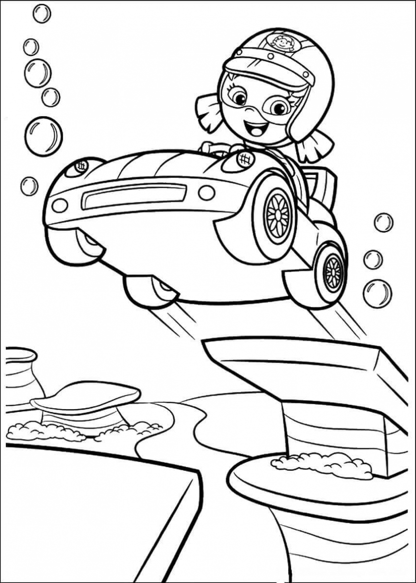 25 Free Printable Bubble Guppies Coloring Pages