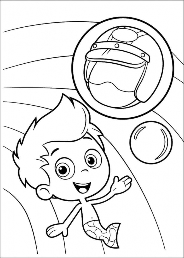 25 Free Printable Bubble Guppies Coloring Pages