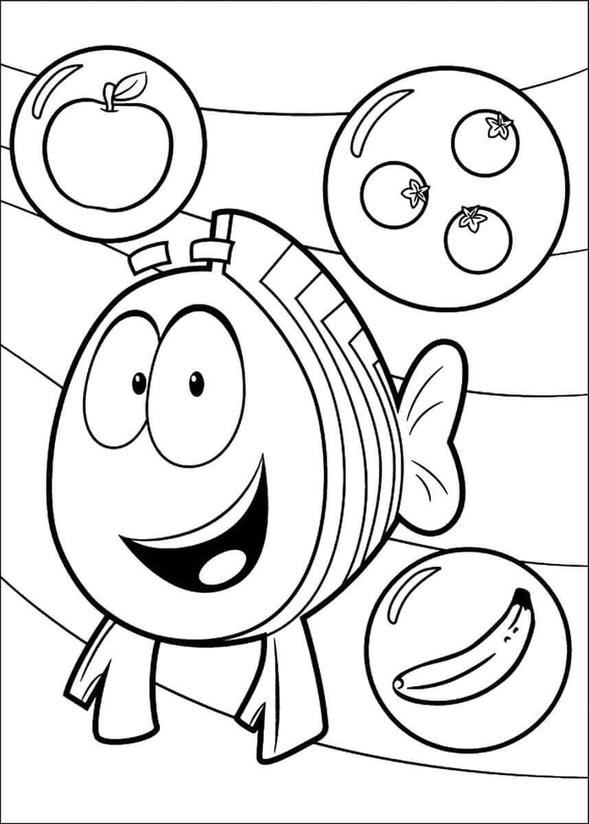 Bubble Guppies Coloring Pages Mr Grouper