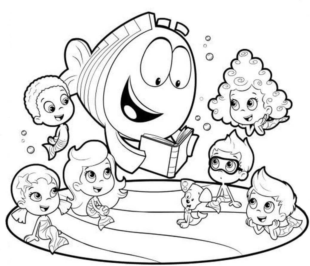 Bubble Guppies Coloring Pages Printable