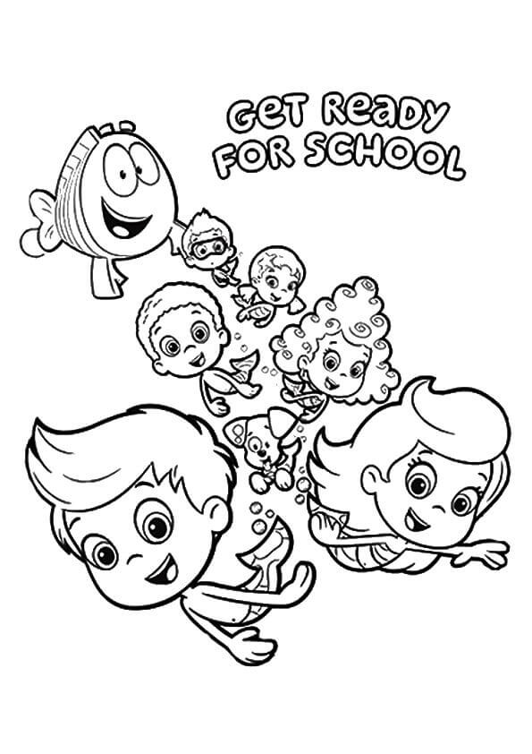 Bubble Guppies Coloring Pages Printable