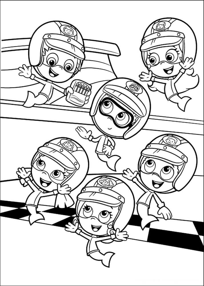 Bubble Guppies Coloring Pages To Print