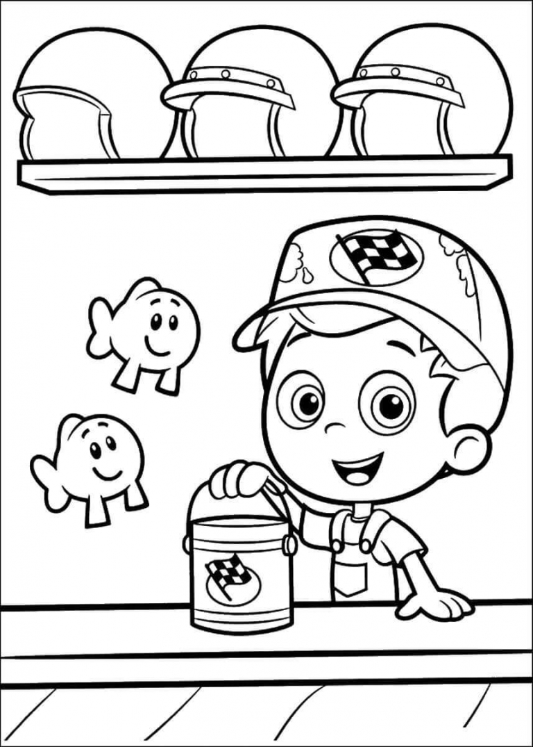 25 Free Printable Bubble Guppies Coloring Pages