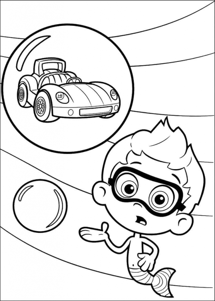 25 Free Printable Bubble Guppies Coloring Pages