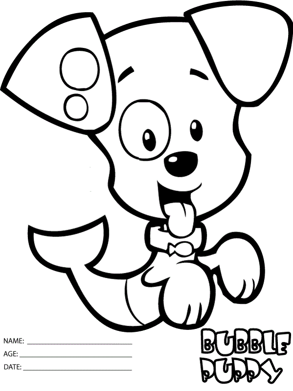 Bubble Guppies Coloring Sheets Bubble Puppy