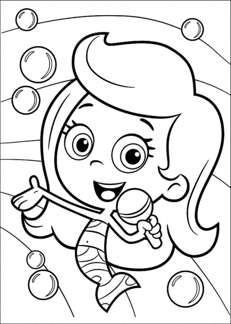 25 Free Printable Bubble Guppies Coloring Pages