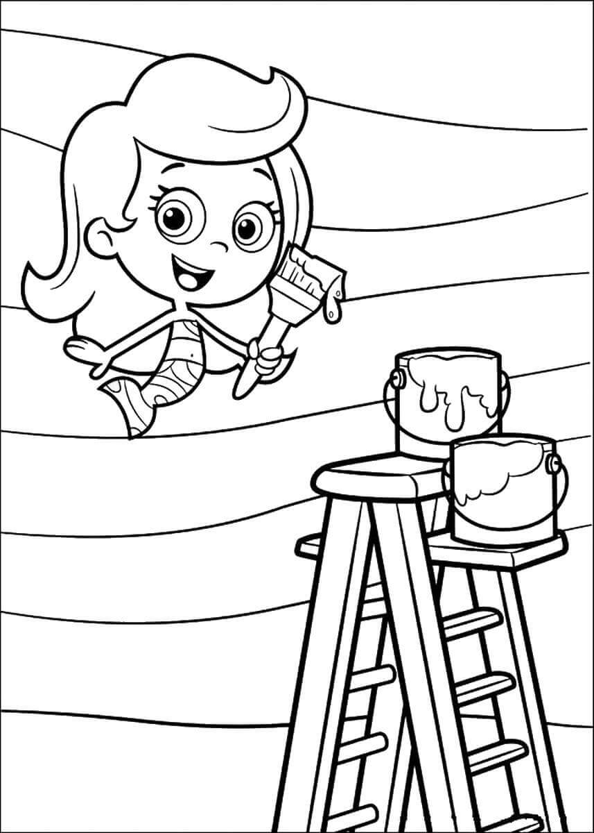 Bubble Guppies Colouring Pages