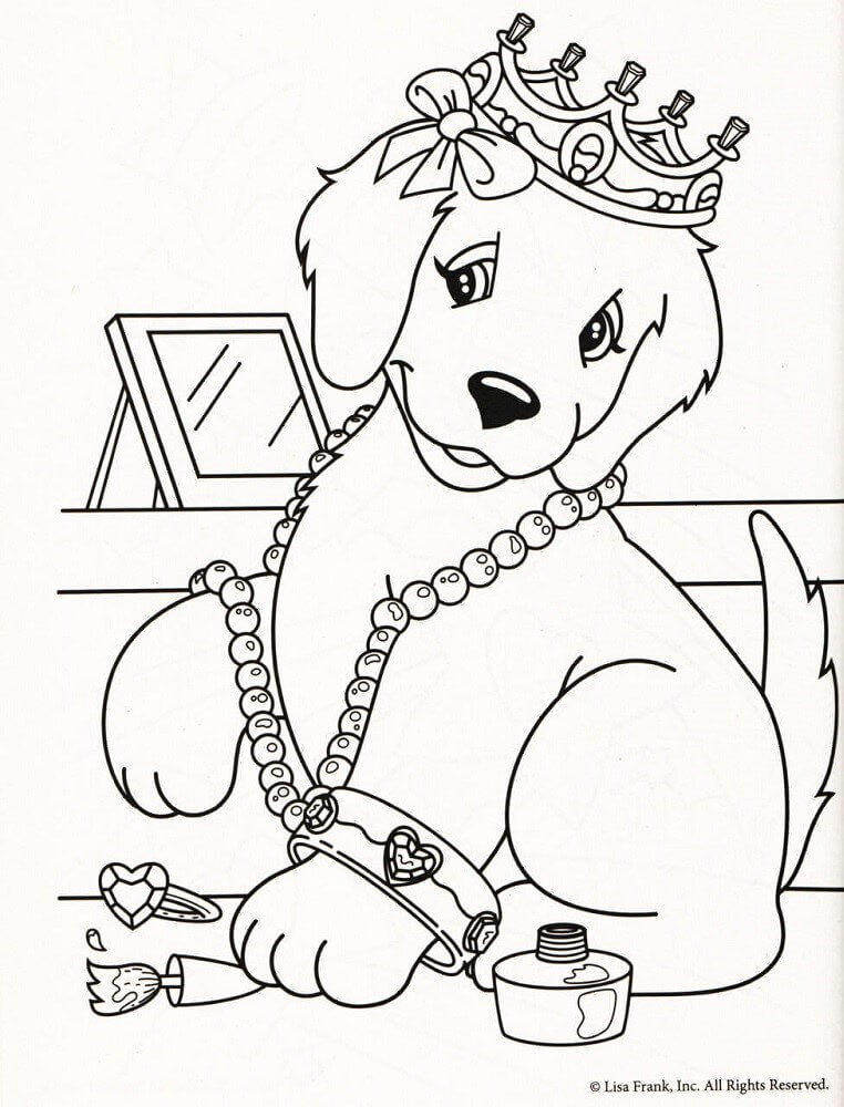 Lisa Frank Color and Trace Book with Stand-up Characters  Horse coloring  pages, Puppy coloring pages, Lisa frank coloring books