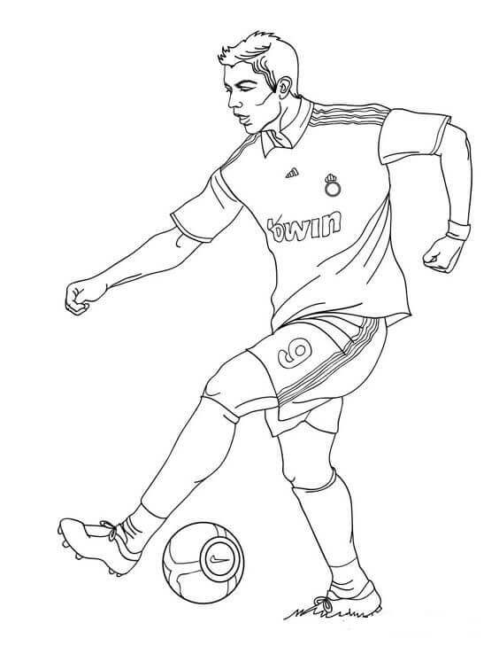 Cristiano Ronaldo Coloring Pages