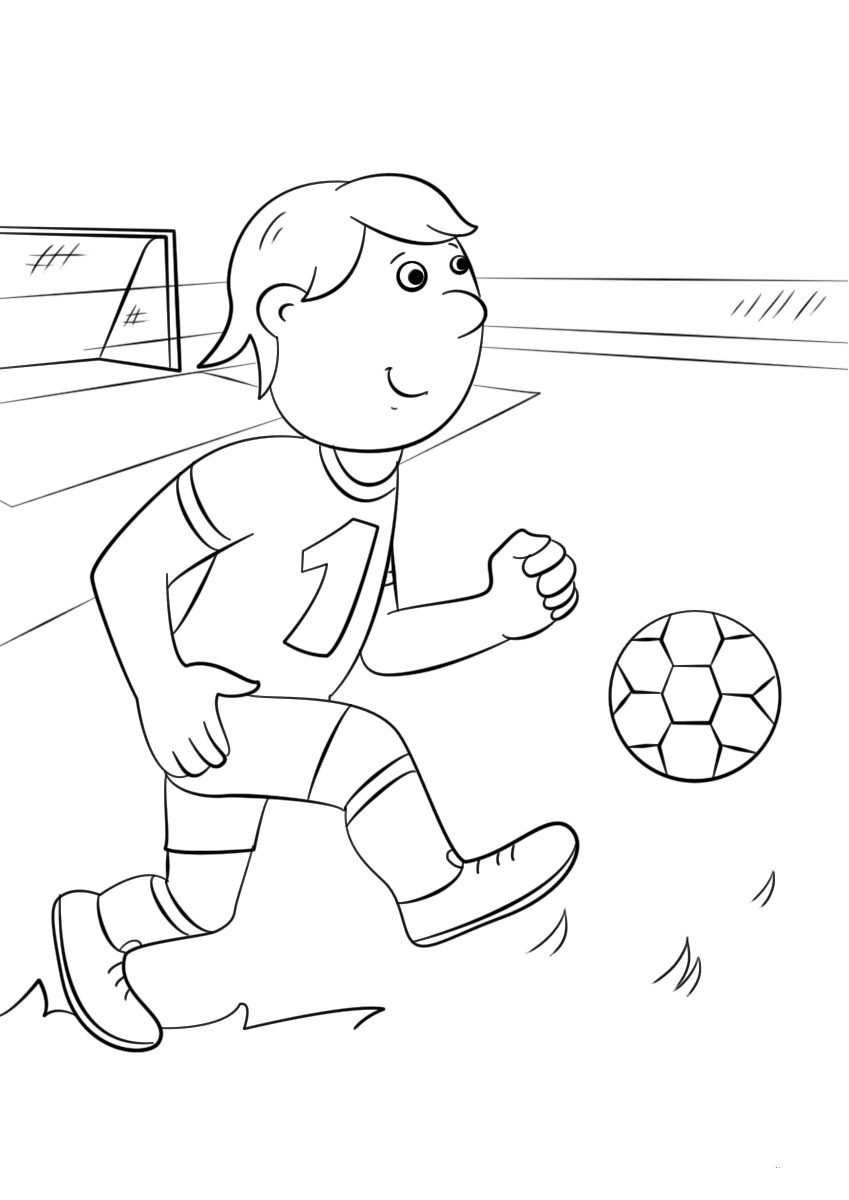 Cute Soccer Coloring Pictures