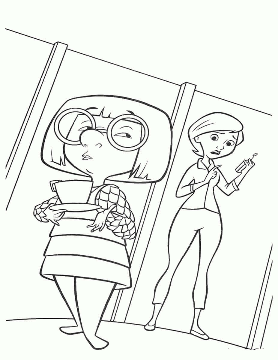 Edna Mode Incredibles 2 Coloring Images