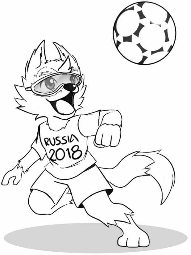 FIFA World Cup 2018 Coloring Sheet